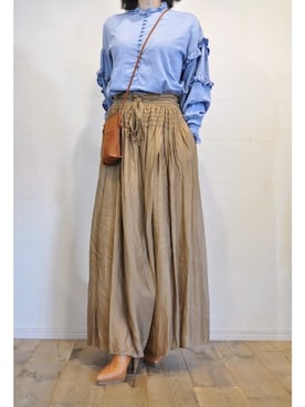 「キュプラ」｜「アイテム（財布/小物）」を使った、chaosbohemiaさん（レディース・156cm）の春コーディネート