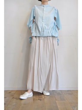 「hippiness（ヒッピネス）のアイテム」を使った、chaosbohemiaさん（レディース・165cm）の春コーディネート