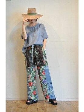「hippiness（ヒッピネス）のアイテム」を使った、chaosbohemiaさん（レディース・165cm）の夏コーディネート