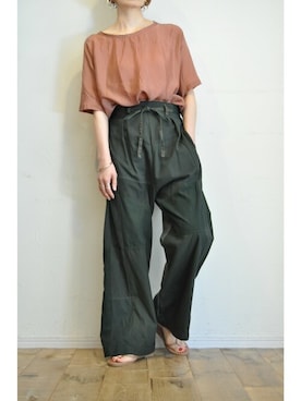 「RehersalL（リハーズオール）のアイテム」を使った、chaosbohemiaさん（レディース・165cm）の夏コーディネート