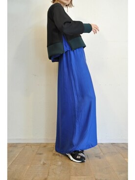 「キュプラ」｜「アイテム（ワンピース/ドレス）」を使った、chaosbohemiaさん（レディース・165cm）の秋コーディネート