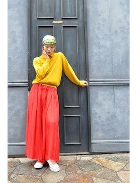 「thomasmagpie」｜chaosbohemiaさん（レディース・168cm）の秋コーディネート