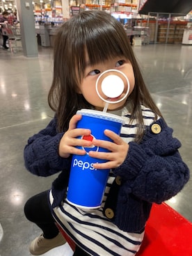 「無印良品（ムジルシリョウヒン）のアイテム（ワンピース/ドレス）」を使った、sakura...mama◡̈♥︎ さん（キッズ・80cm）の春コーディネート