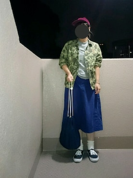 「LQQK STUDIO（ルックスタジオ）のアイテム（帽子）」を使った、ﾌﾟﾚｲﾘｨさん（レディース・163cm）の秋コーディネート