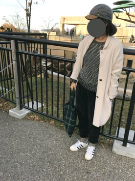 「DECHO ×ANACHRONORMのアイテム」を使った、ﾌﾟﾚｲﾘｨさん（レディース・163cm）の秋コーディネート