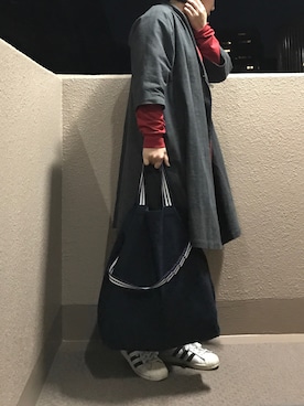 「Graphpaper（グラフペーパー）のアイテム（ワンピース/ドレス）」を使った、ﾌﾟﾚｲﾘｨさん（レディース・163cm）の冬コーディネート