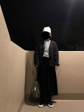 「Graphpaper（グラフペーパー）のアイテム（スカート）」を使った、ﾌﾟﾚｲﾘｨさん（レディース・163cm）の冬コーディネート