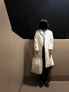 「ショップコート」｜「アイテム（ワンピース/ドレス）」を使った、ﾌﾟﾚｲﾘｨさん（レディース・163cm）の春コーディネート