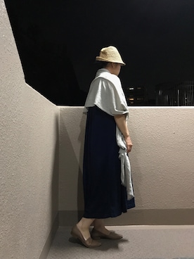 「45R（フォーティファイブアール）のアイテム（ワンピース/ドレス）」を使った、ﾌﾟﾚｲﾘｨさん（レディース・163cm）の夏コーディネート