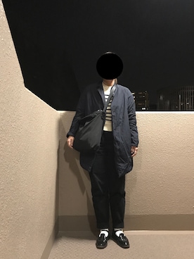 「YAECA（ヤエカ）のアイテム（その他パンツ）」を使った、ﾌﾟﾚｲﾘｨさん（レディース・163cm）の春コーディネート