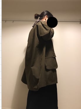「オリーブ」｜「アイテム（その他アウター）」を使った、ﾌﾟﾚｲﾘｨさん（レディース・163cm）の秋コーディネート