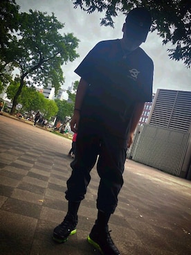 「FILA（フィラ）のアイテム（キャップ）」を使った、RAVOKさん（メンズ・178cm）の夏コーディネート