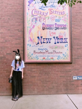 「OLDMICKEY （オールドミッキー）のアイテム」を使った、♡m♡さん（レディース・160cm）の夏コーディネート