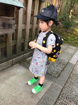 「Little Marc Jacobs（リトルマークジェイコブス）のアイテム（ワンピース/ドレス）」を使った、あんころさん（キッズ・90cm）の春コーディネート