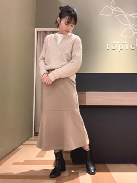 marinaさん（レディース・158cm）の冬コーディネート