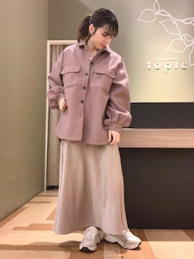 「Green　Parks（グリーンパークス）の・【ELENCARE DUE】 裏付CPOジャケット＊（その他アウター）」を使った、marinaさん（レディース・158cm）の冬コーディネート