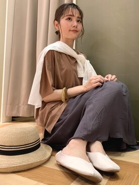 marinaさん（レディース・158cm）の夏コーディネート