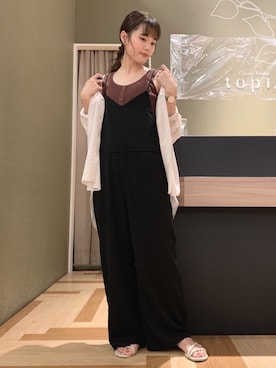 「ロンパース」｜「アイテム（その他）」を使った、marinaさん（レディース・158cm）の夏コーディネート