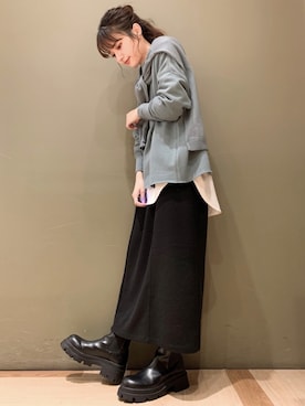 「秋のマイ旬スタイル」｜「アイテム（その他）」を使った、marinaさん（レディース・158cm）の秋コーディネート