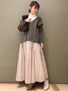 marinaさん（レディース・158cm）の冬コーディネート