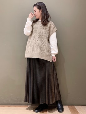 marinaさん（レディース・158cm）の冬コーディネート