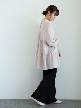 「春めきシューズ」｜「アイテム（その他）」を使った、marinaさん（レディース・158cm）の春コーディネート