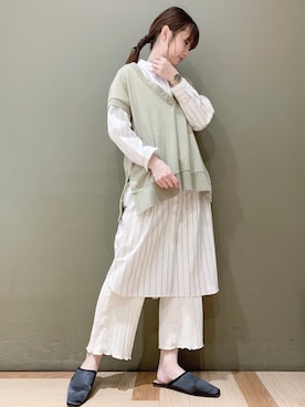 「春めきシューズ」｜「アイテム（その他）」を使った、marinaさん（レディース・158cm）の春コーディネート