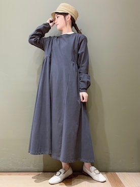 「春めきシューズ」｜「アイテム（その他）」を使った、marinaさん（レディース・158cm）の春コーディネート