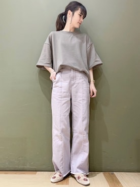 「春めきシューズ」｜「アイテム（その他）」を使った、marinaさん（レディース・158cm）の春コーディネート