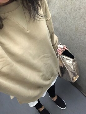 「DHOLIC（ディーホリック）のアイテム（スリッポン）」を使った、aさん（レディース・160cm）の秋コーディネート