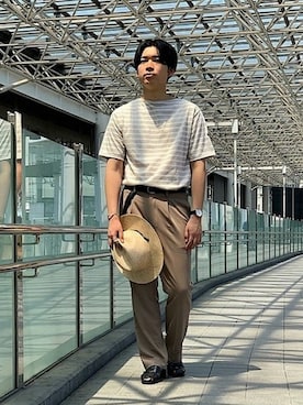 「Paraboot」｜hori kooさん（メンズ・173cm）の夏コーディネート