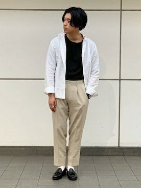 「SEIKO（セイコー）のアイテム」を使った、hori kooさん（メンズ・173cm）の夏コーディネート