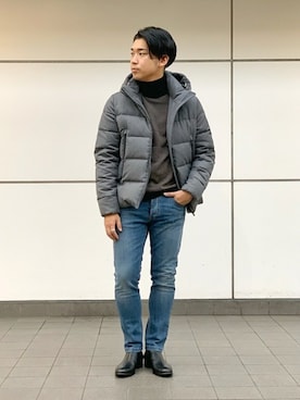 「EDIFICEスタッフ」｜「アイテム（ブーツ）」を使った、hori kooさん（メンズ・173cm）の秋コーディネート