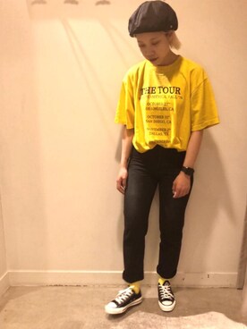 「halo commodity（ハロ　コモディティー）のアイテム」を使った、野里　采加さん（レディース・162cm）の夏コーディネート