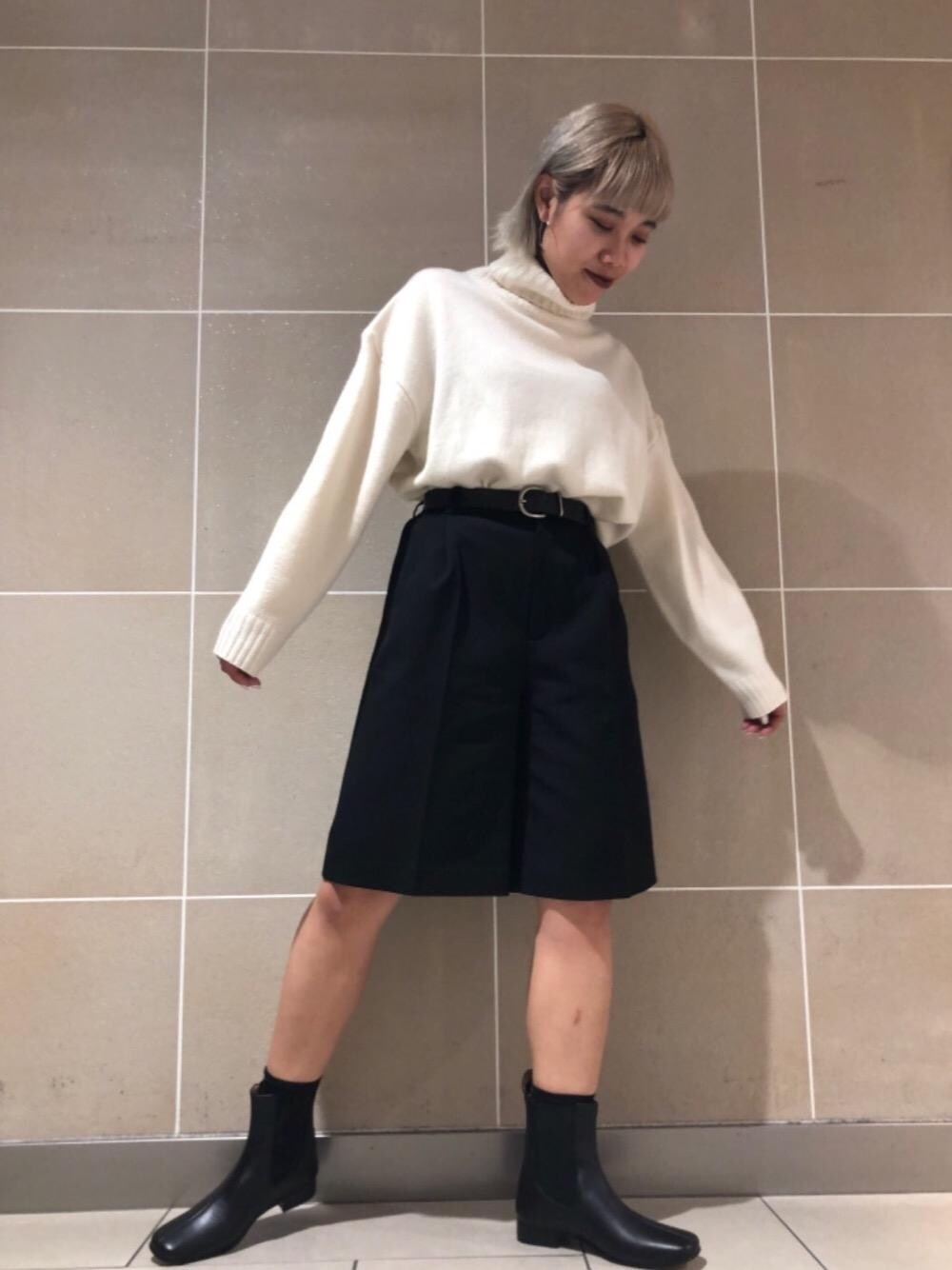 B&amp;Y ウールカシミヤ ルーズタートルネックニットプルオーバー 黒 BEAUTY&YOUTH UNITED ARROWS - B&Y ウールカシミヤ ルーズ
