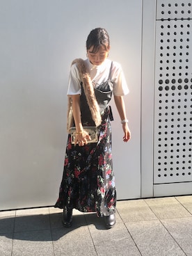 「RagsUnite（ラグズユナイト）のアイテム」を使った、Narcissus  crystaさん（レディース・160cm）の夏コーディネート
