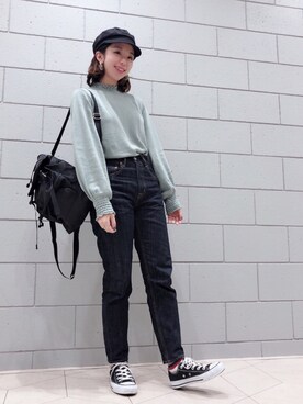 「グリーンレーベルリラクシング」｜Phoebe_AKIさん（レディース・152cm）の春コーディネート