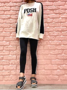 「FLAG-J（ﾌﾗｯｸﾞｼﾞｪｲ）のアイテム」を使った、かほさん（レディース・157cm）の夏コーディネート