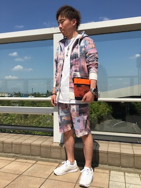 「WILD THINGS（ワイルドシングス）のアイテム（バッグ）」を使った、ゆうきさん（メンズ・172cm）の春コーディネート