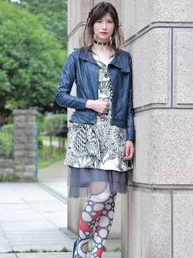「Desigual（デシグアル）のアイテム（ジャケット/アウター）」を使った、  M&K Designさん（レディース・170cm）の夏コーディネート