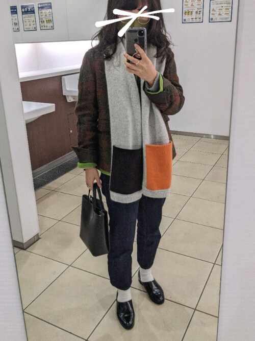 ず Beams Boyのマフラー ショールを使ったコーディネート Wear