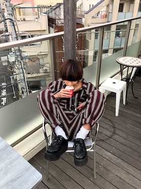 「M.Y.O.B（エム.ワイ.オー.ビー）のアイテム（ジャケット/アウター）」を使った、まっぴさん（メンズ・170cm）の冬コーディネート
