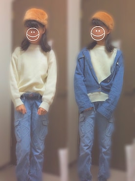 「青文字系」｜稲岸 ひとみさん（レディース・153cm）の冬コーディネート