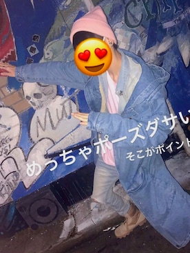 「デニム オン デニム」｜「アイテム（その他アウター）」を使った、ryuuuuuuuuuu︎︎︎☺︎さん（メンズ・172cm）の冬コーディネート