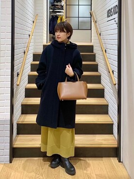 「green label relaxing（グリーンレーベルリラクシング）のアイテム（その他アウター）」を使った、morita_rさん（レディース・160cm）の秋コーディネート