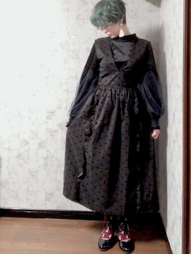 「Plum design（プラムデザイン）のアイテム」を使った、菊さんさん（レディース・160cm）の冬コーディネート