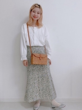 「Samansa Mos2」｜𝙼 𝙸 𝚈 𝚄さん（レディース・158cm）の春コーディネート