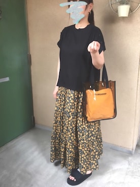 「Chica（チカ）のアイテム（アクセサリー）」を使った、+K*さん（レディース・153cm）の夏コーディネート