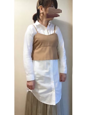 「Chica（チカ）のアイテム」を使った、+K*さん（レディース・153cm）の春コーディネート