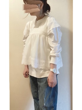 「Chica（チカ）のアイテム」を使った、+K*さん（レディース・153cm）の春コーディネート